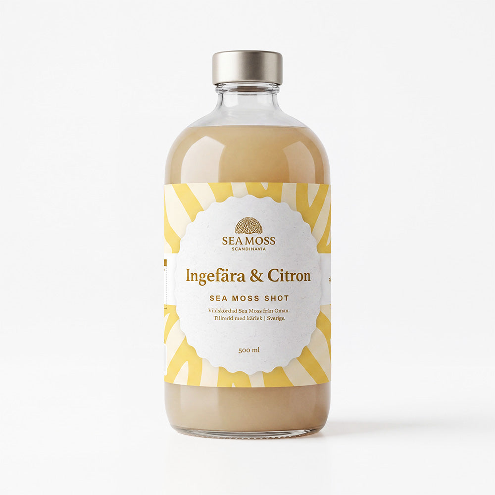 Sea Moss Shots - Ingefära & Citron